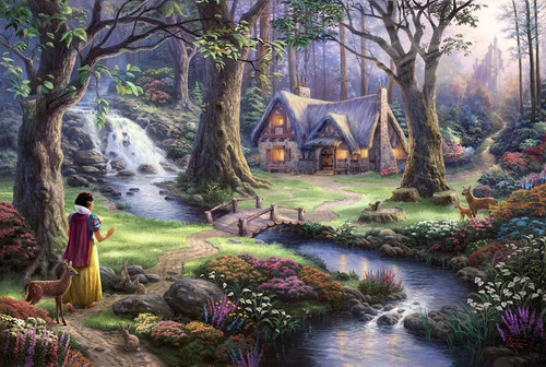 Thomas kinkade biancaneve - kinkade,