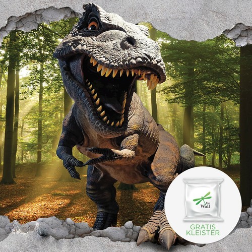Carta parati dinosauri - carta,