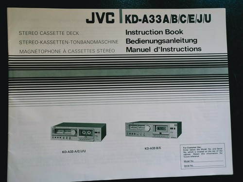 Jvc a33 e - jvc, a/b/c/e/j/u