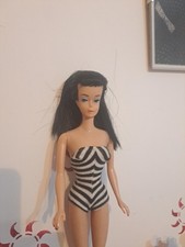 Barbie Capelli Neri Vintage Anni 60 Ponytail/bubblecut