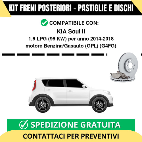 Kit freni posteriori per - kit,