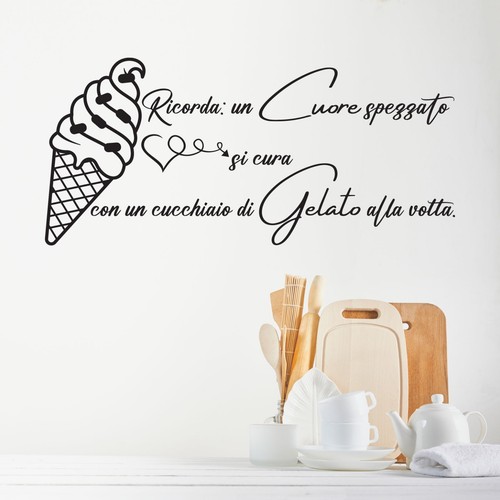 Adesivo murale frase - adesivo, cucina