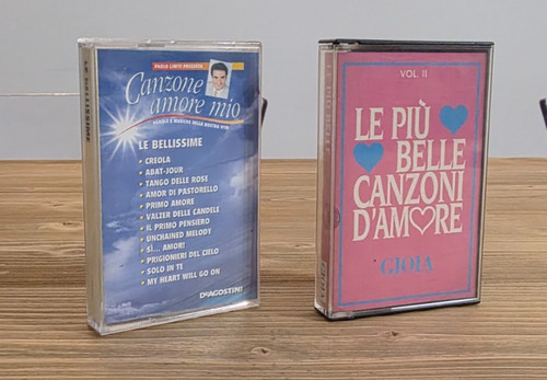 Set audiocassette canzone - set, audiocassette: