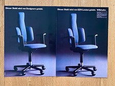 Wilkhahn Bürostuhl Stuhl chair Model 238 Original 1978 Vintage Advert Werbung