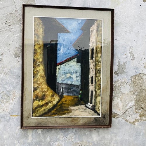 Dipinto olio masonite - su,