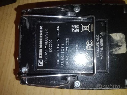 Radiomicrofono sennheiser 2000 - radiomicrofono,