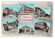 San Cataldo, saluti, vedutine, finestrelle, cartolina viaggiata 1965 /