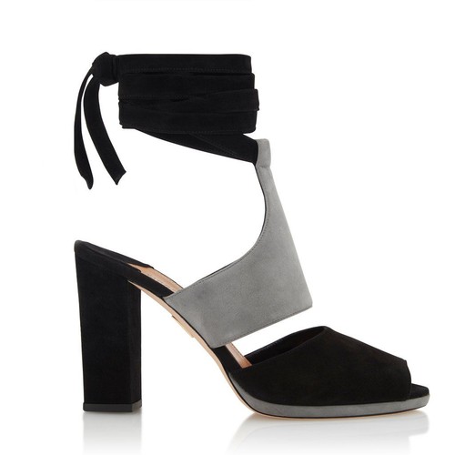 Sandali suede nero grigio - in, e