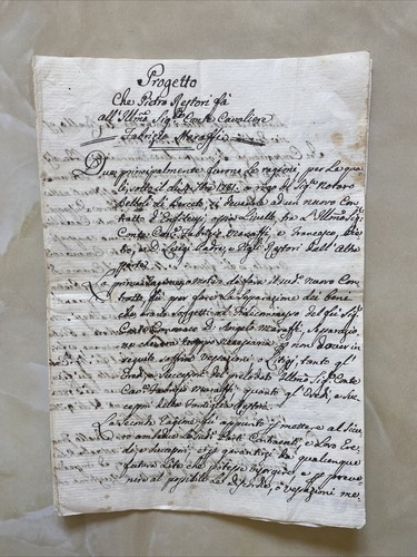 Documento notarile 1781 parma - 1781,
