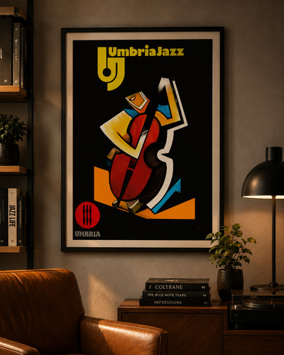 Umbria jazz vintage locandina - jazz,