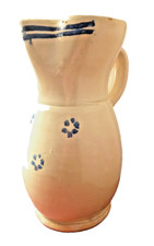 ANTICA BROCCA in porcellana Vintage Shabby Caraffa Crema & Blu primi 900 Integra