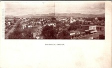 CORVALIS OREGON OLD PANORAMIC