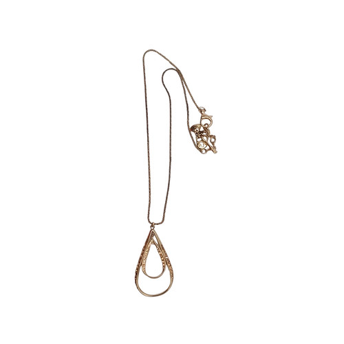 Collana cerchio doppia onda