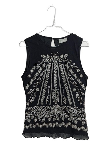Wallis top donna nero - wallis, ricamo