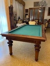 Tavolo da Biliardo Longoni-Modello Royal trasformabile in Tavolo per commensali-