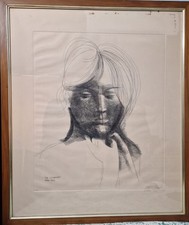 Emilio Greco - La Coreana, 1973 Incisione all'acquaforte su rame, cm.77,5x65,5  