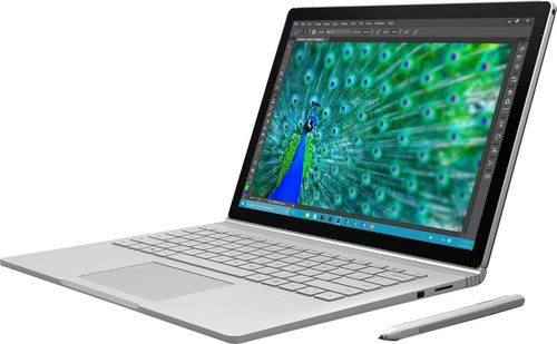Microsoft laptop surface - laptop, book
