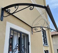  Pensilina ferro tettoia esterno pensiline copri porta policarbonato RICCIO TOP