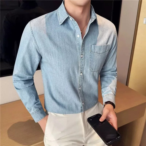 Camicia uomo jeans denim - uomo,