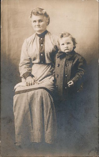 Cartolina donna bambino