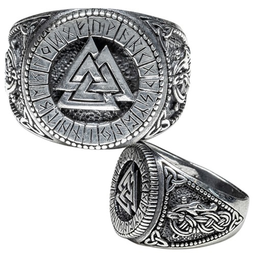 Anello odino valknut runa - anello,