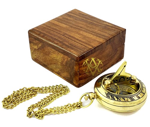 Meridiana bussola legno - in,