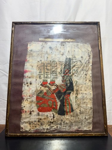 Papiro egiziano dipinto - dipinto, mano