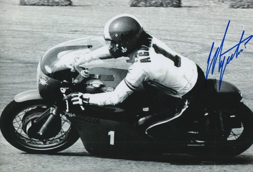 Giacomo agostini foto firmata - giacomo,