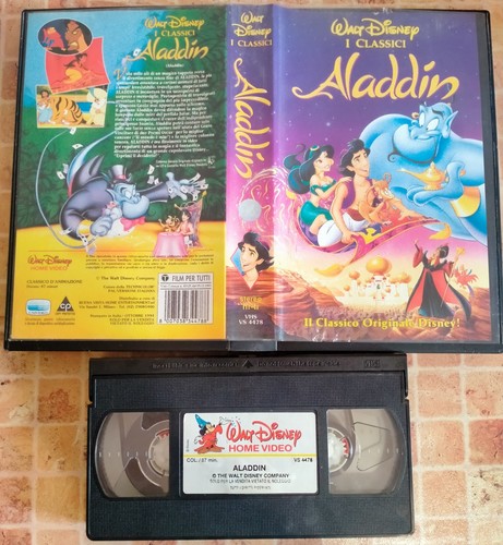 Aladdin walt disney cassetta - disney,