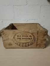 Cassetta In Legno Pubblicitaria Birra Peroni Anno 1968. Segni Del Tempo 