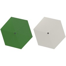 Outsunny Telo di Ricambio per Ombrellone da Giardino Ø3 m e Prese d'Aria