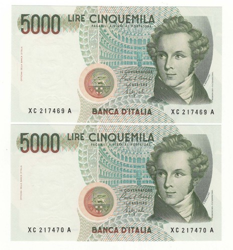5000 lire bellini serie - bellini,