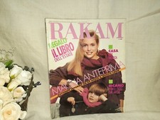 RIVISTA RAKAM AGOSTO 1988 MAGLIA LAVORI FEMMINILI RICAMO UMCINETTO