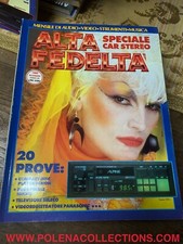 ALTA FEDELTA’ DICEMBRE 1985 ALPINE CAR STEREO SELECOTV RETTORE VINTAGE HI-FI