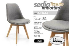 SEDIA OSLO POLTRONA IN TESSUTO