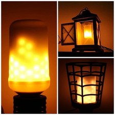 Lampada E27 effetto fuoco fiamma decorazione casa giardino resa 70W 3 funzioni