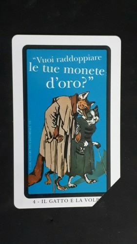 Scheda telefonica pinocchio - scheda,