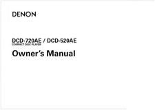 Denon DCD-720AE - Istruzioni