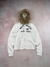 Felpa con cappuccio e zip in pelliccia stile Abercrombie & Fitch taglia M If Six Was Nine
