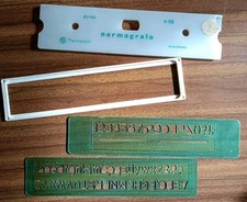 Normografo TECNOSTYL diritto n°10 Vintage Usato Vedi Foto 
