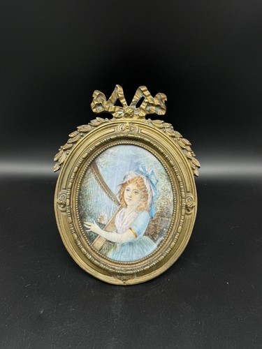 Antico quadro ritratto - , in
