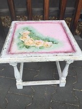 Tavolino romantico rose bianco