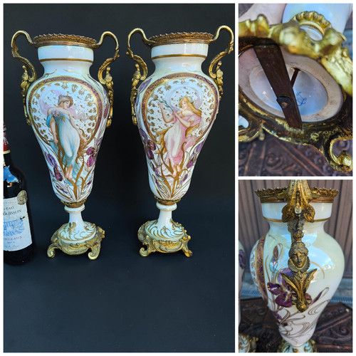 Coppia vasi francesi stile - coppia,