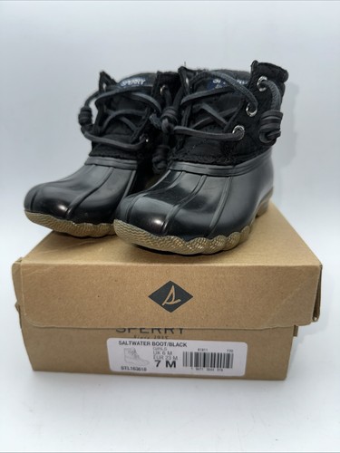 Sperry saltwater black quilted - sperry,