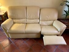 divano salotto imbottito 3 posti in Vera  pelle  ottima qualità