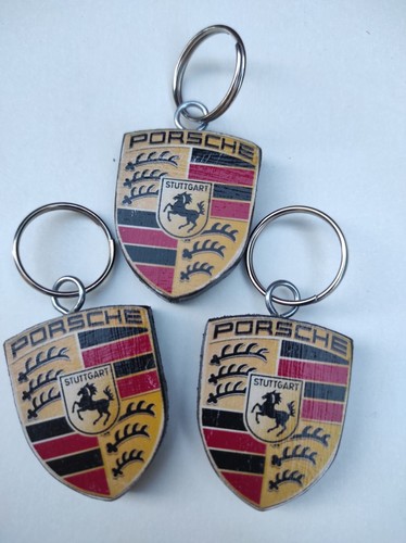 Porsche portachiavi legno - porsche,
