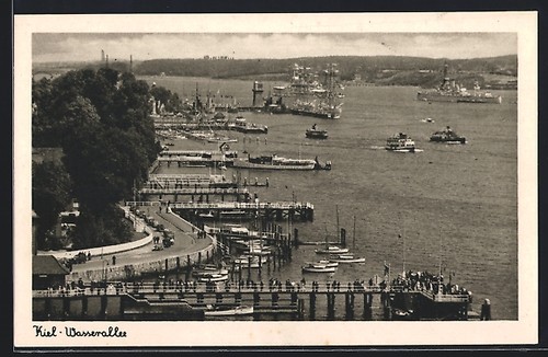 Cartolina chiglia viale - cartolina, chiglia,