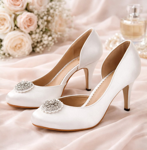 Scarpe sposa donna raso - scarpe,