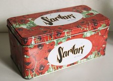 VECCHIA SCATOLA IN LATTA DROGHIFICIO SARTORI BASSANO DEL GRAPPA VINTAGE ANNI 60