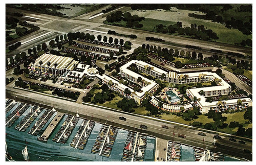 Cartolina vintage aerea - cartolina,